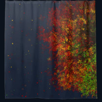 Falling Rainbow Shower Curtain