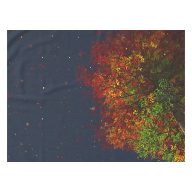 Falling Rainbow Tablecloth (Front (Horizontal))