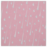 Falling Raindrops Cute Rainy Day Dusky Pink Fabric
