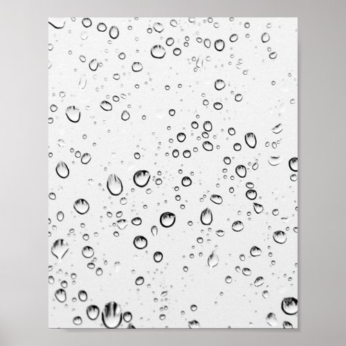 Falling Raindrops Poster