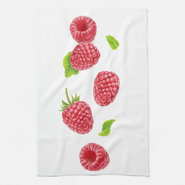 Falling raspberries towel (Vertical)
