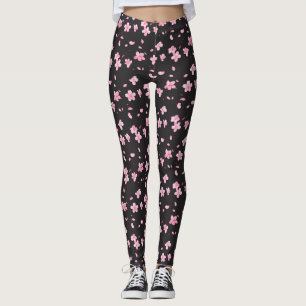 Falling Sakura Blossoms Leggings