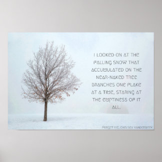 Falling Snow Poster, Version 1 Poster