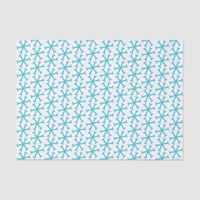 Falling Snowflake Pattern Tissue Paper (Front)