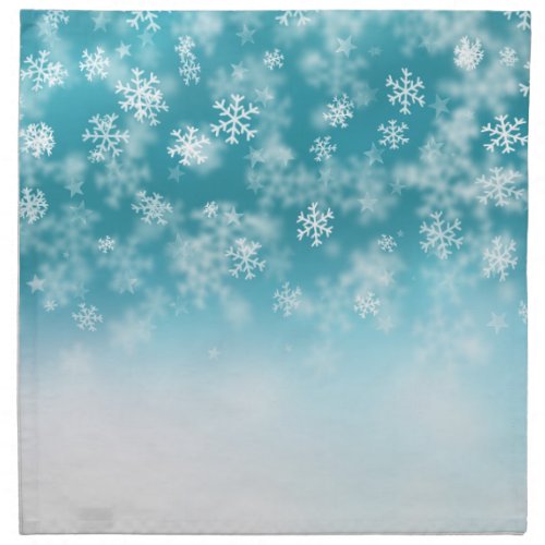 Falling Snowflakes ️️ Cloth Napkin