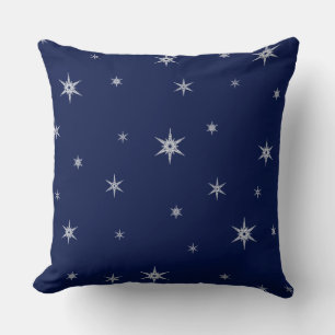 Falling Snowflakes Holiday Mix and Match Throw Pillow