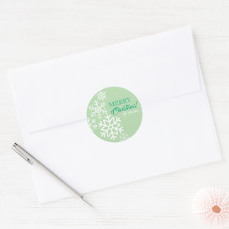Falling Snowflakes Sticker