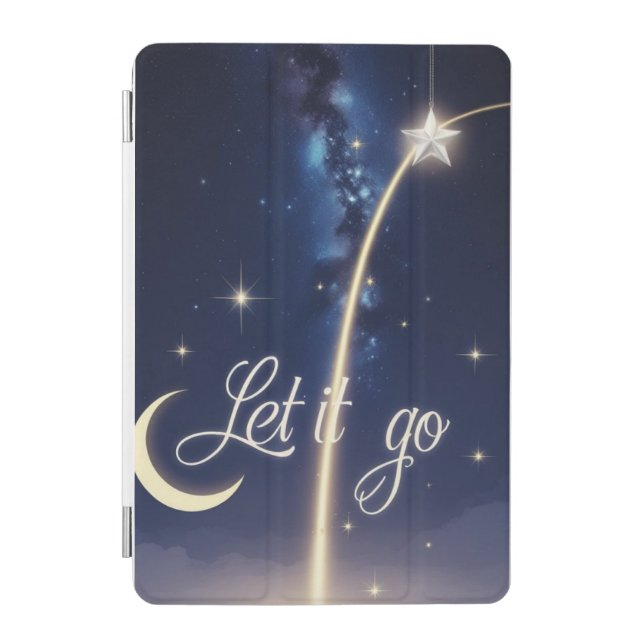 Falling Star Galaxy Design iPad Mini Cover (Front)