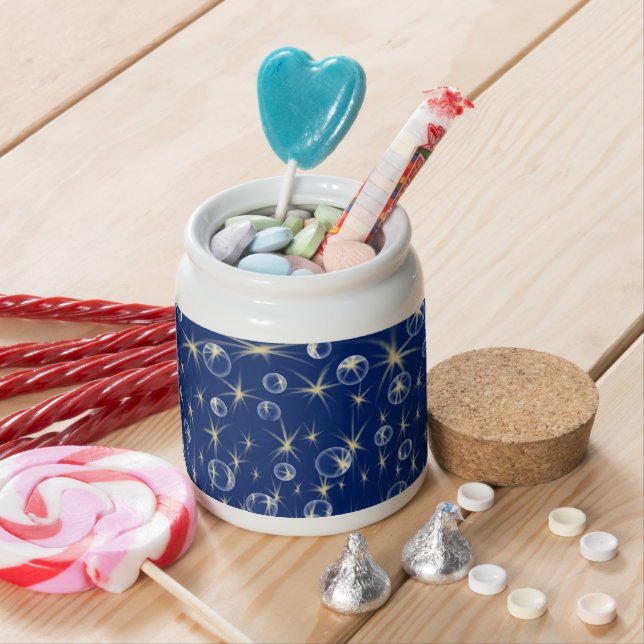 Falling Stars and Bubbles Candy Jar (In Situ)