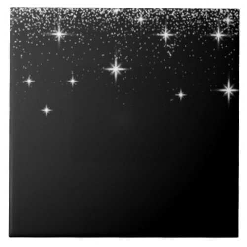 Falling Stars Ceramic Tile