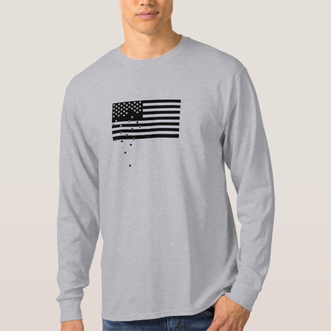 Falling Stars OD Grey Tee (Front)