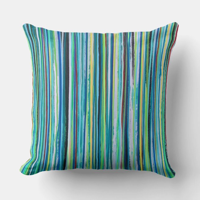 Falling Water 20 x 20 Poly Throw Pillow (Front)