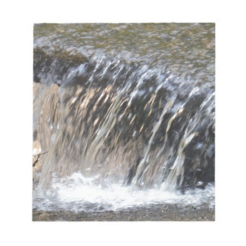 Falling Water cool blue gray and white stream Notepad