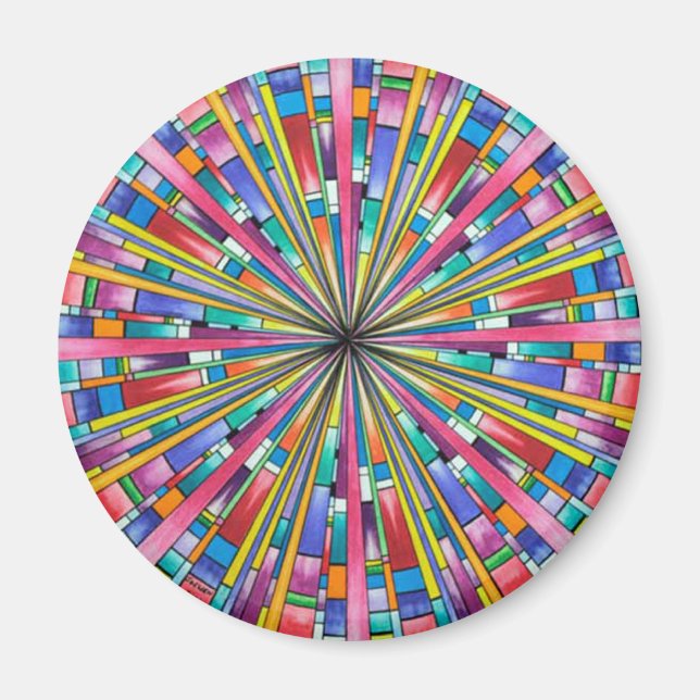 Falling Within Round Magnet (Front)