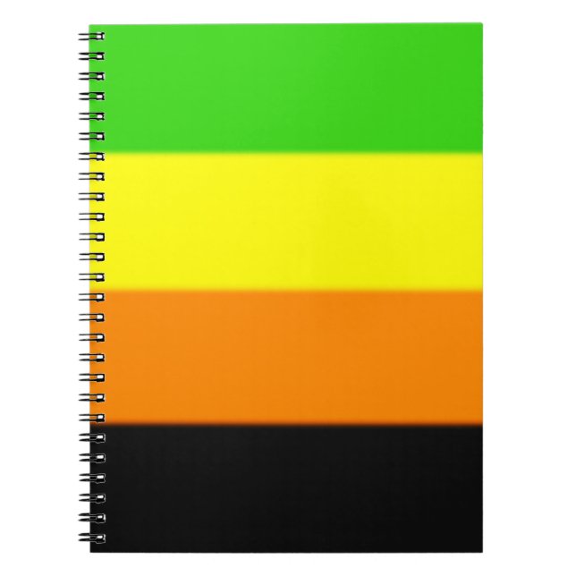 Fallln Aromantic Pride Flag Notebook (Front)