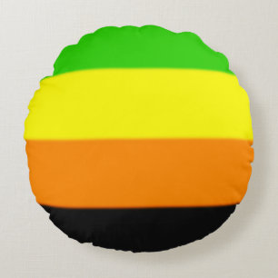 Fallln Aromantic Pride Flag Round Pillow