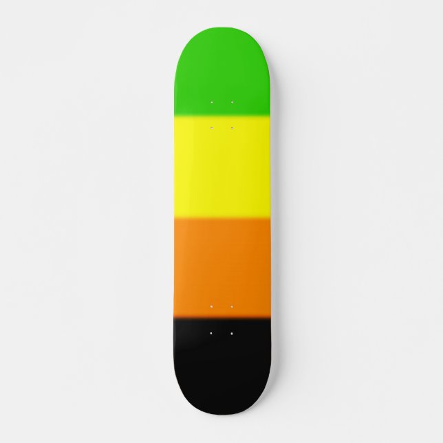Fallln Aromantic Pride Flag Skateboard (Front)