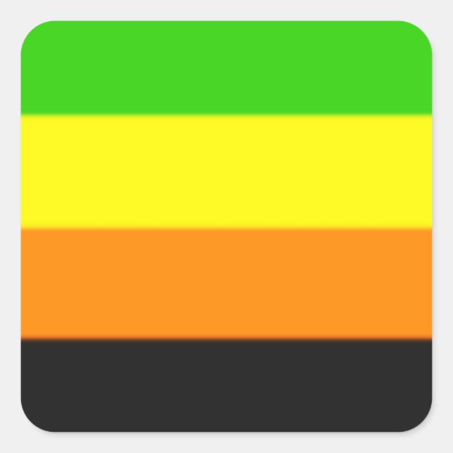 Fallln Aromantic Pride Flag Square Sticker (Front)