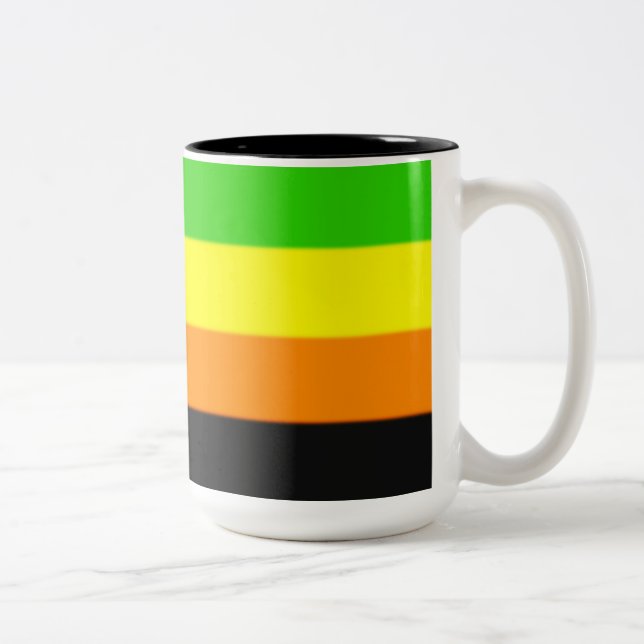 Fallln Aromantic Pride Flag Two-Tone Coffee Mug (Right)