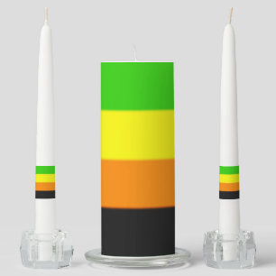 Fallln Aromantic Pride Flag Unity Candle Set