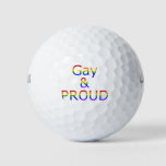 Fallln Gay And Proud Golf Balls at Zazzle
