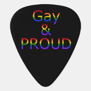 Fallln Gay and Proud Guitar Pick