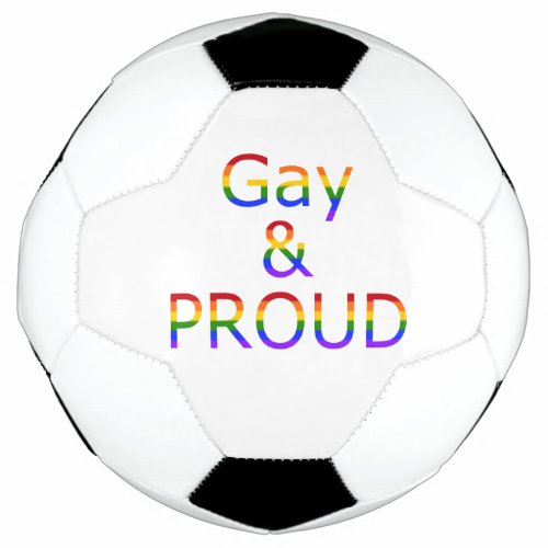 Fallln Gay and Proud Soccer Ball