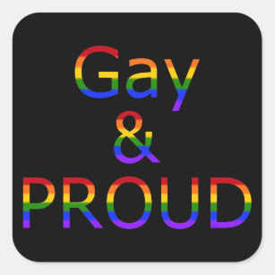 Fallln Gay and Proud Square Sticker