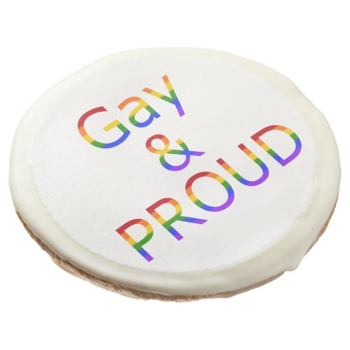 Fallln Gay and Proud Sugar Cookie