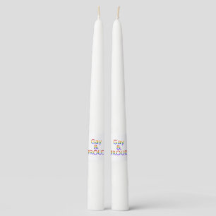 Fallln Gay and Proud Taper Candle