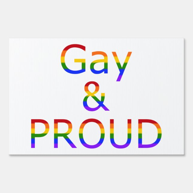 Fallln Gay and Proud Yard Sign (Front)