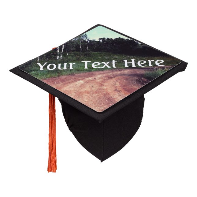 Falln A Curve In The Road Graduation Cap Topper (Angled)