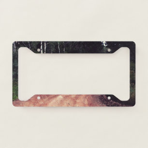Falln A Curve In The Road License Plate Frame