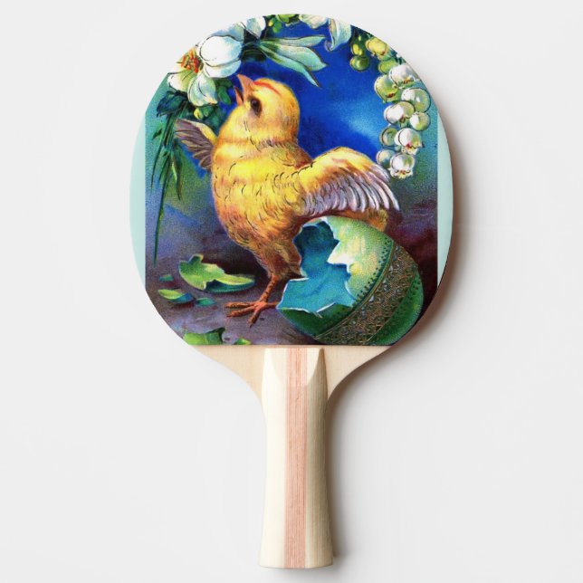 Falln A Happy Easter Chick Ping-Pong Paddle (Front)