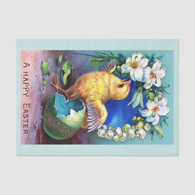 Falln A Happy Easter Chick Tissue Paper (Front)