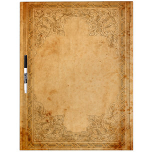 Falln Aged Framed Paper Dry Erase Board
