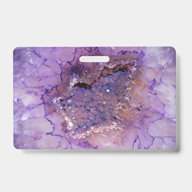Falln Amethyst Geode Badge (Front)