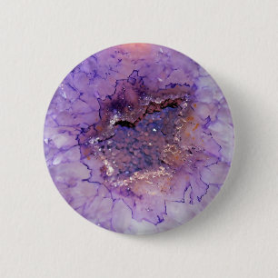 Falln Amethyst Geode Button