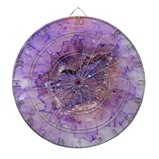 Falln Amethyst Geode Dart Board (Front)