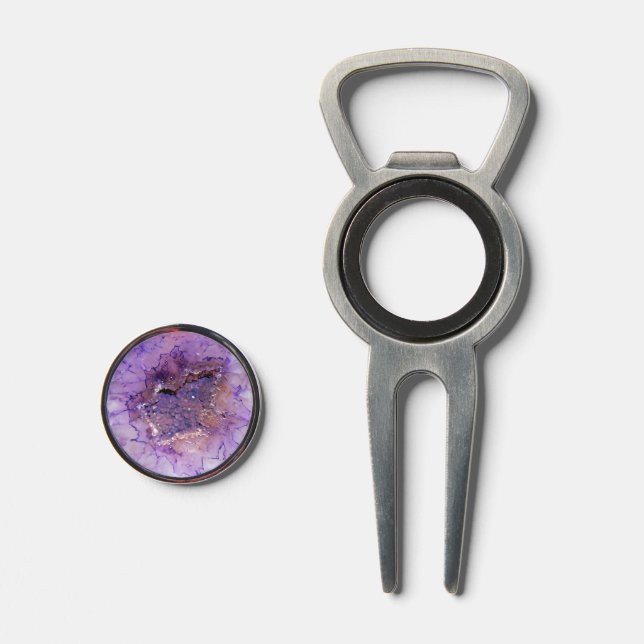 Falln Amethyst Geode Divot Tool (Front (Open))