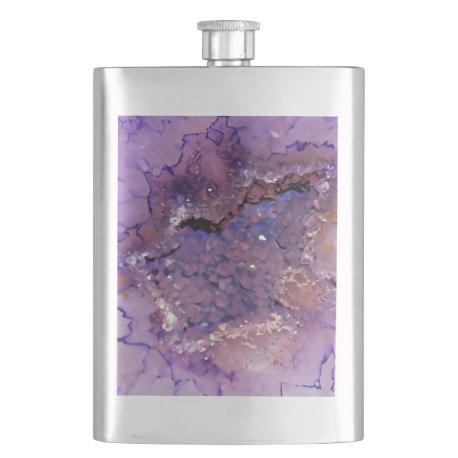 Falln Amethyst Geode Flask (Front)