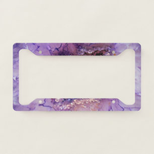 Falln Amethyst Geode License Plate Frame