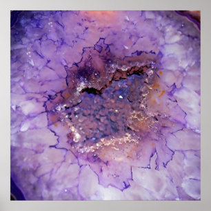 Falln Amethyst Geode Poster