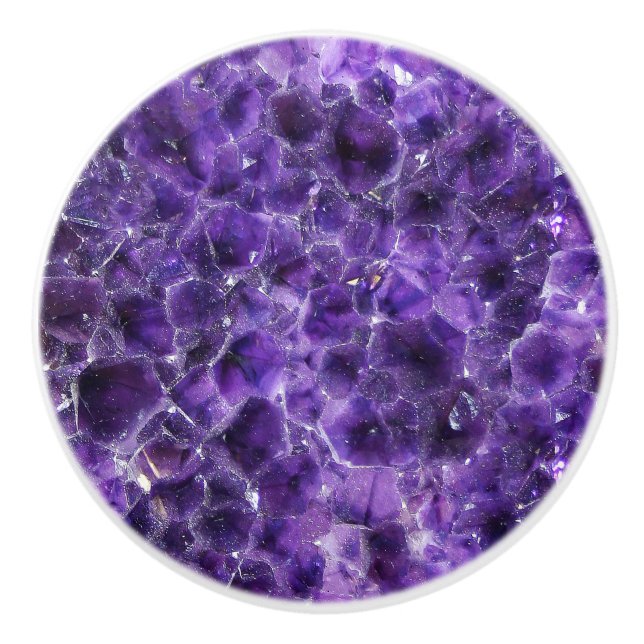 Falln Amethyst Peaks Ceramic Knob (Front)