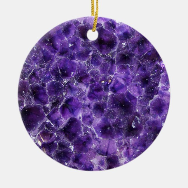 Falln Amethyst Peaks Ceramic Ornament (Front)
