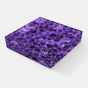 Falln Amethyst Peaks Paperweight
