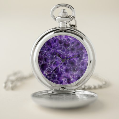 Falln Amethyst Peaks Pocket Watch