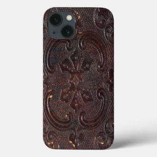 Falln Ancient Leather Book iPhone 13 Case