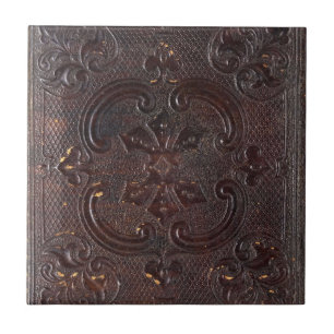Falln Ancient Leather Book Ceramic Tile