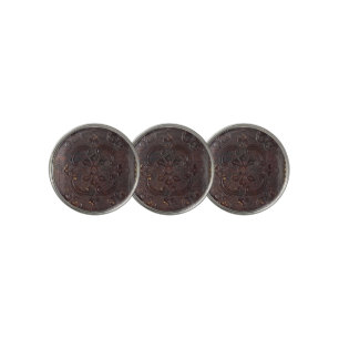Falln Ancient Leather Book Golf Ball Marker